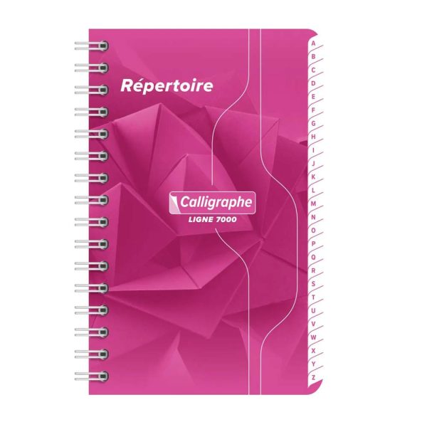 R&eacute;pertoire reliure int&eacute;grale 7000 9&times;14 cm 100 pages petits carreaux 70 g