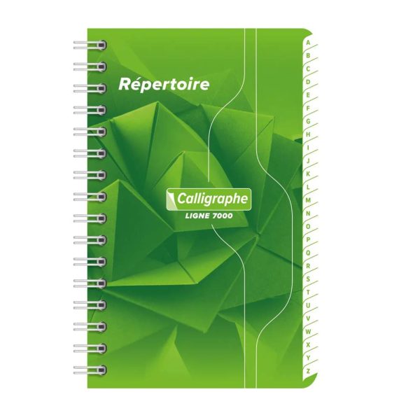 R&eacute;pertoire reliure int&eacute;grale 7000 9&times;14 cm 100 pages petits carreaux 70 g