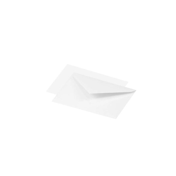 Combin&eacute; comprenant 25 Enveloppes Blanches 75x100mm &ndash; Gomm&eacute;es &ndash; 120g/m2 + 25 Cartes Blanches 70x95mm 210g/m2
