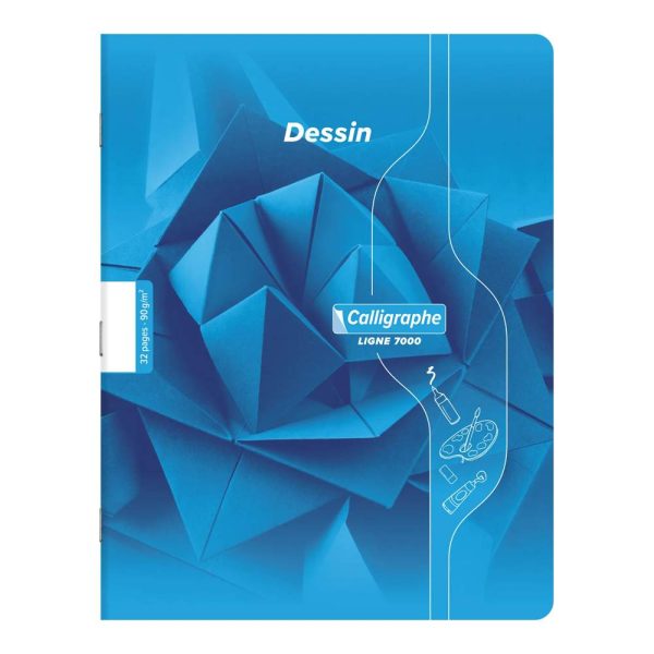 Cahier Dessin scolaire piqu&eacute; 7000 17&times;22 cm 32 pages uni 90g