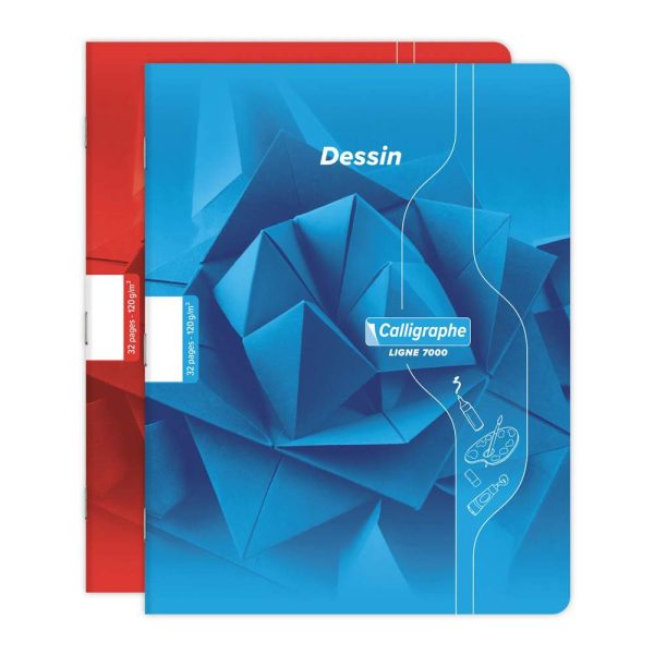 Cahier Dessin scolaire piqu&eacute; 7000 17&times;22 cm 32 pages uni 90g