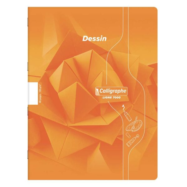 Cahier Dessin scolaire piqu&eacute; 7000 24&times;32 cm 48 pages uni 120g