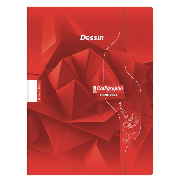 Cahier Dessin scolaire piqu&eacute; 7000 24&times;32 cm 96 pages uni 120g