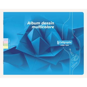 Album dessin multicolore piq&ucirc;re &agrave; l'italienne 7000 32x25 cm 48 pages uni 80 g (12 pages x 4 couleurs)