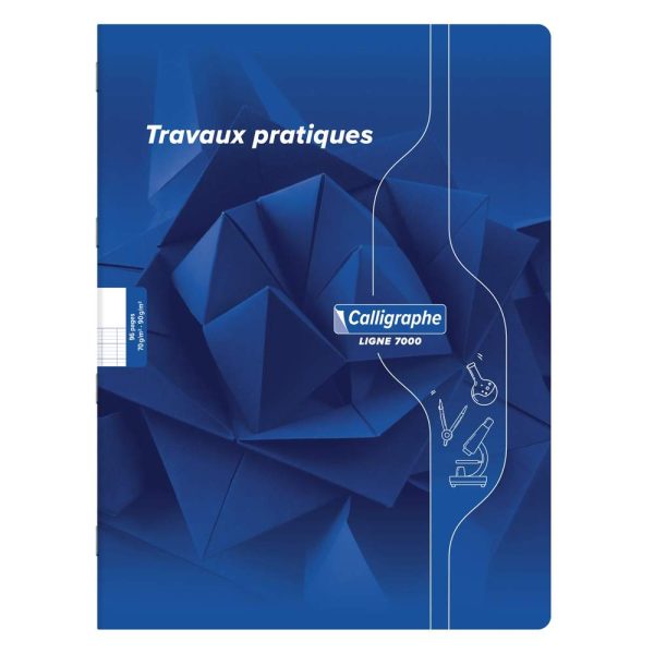 Cahier Travaux Pratiques piqu&eacute; 7000 24&times;32 cm 96 pages grands carreaux 70 g + uni 90 g
