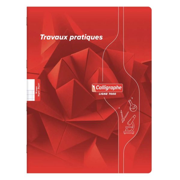Cahier Travaux Pratiques piqu&eacute; 7000 24&times;32 cm 96 pages grands carreaux 70 g + uni 90 g