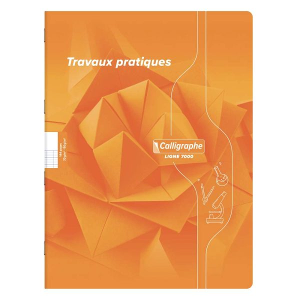 Cahier Travaux Pratiques piqu&eacute; 7000 24&times;32 cm 144 pages grands carreaux 70 g + uni 90 g