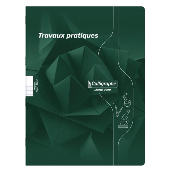Cahier Travaux Pratiques piqu&eacute; 7000 24&times;32 cm 144 pages grands carreaux 70 g + uni 90 g