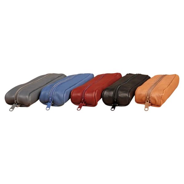 Trousse en cuir Age Bag petite ovale 18,5x5x3 cm