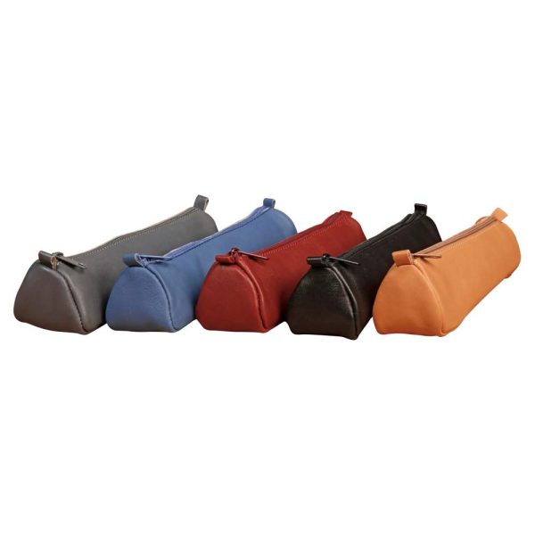 Trousse en cuir Age Bag trap&egrave;ze 21x5x5 cm