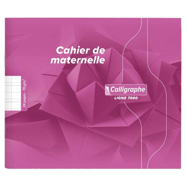Cahier Maternelles piqu&eacute; &agrave; l&rsquo;italienne 7000 17&times;14,7 cm 24 pages DL 3mm IV 70 g