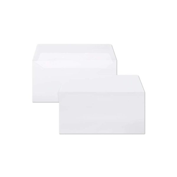 Paquet de 25 Enveloppes Blanches Doubl&eacute;es Triomphe DL- 110x220mm &ndash; Auto-Adh&eacute;sives &ndash; 130g/m2
