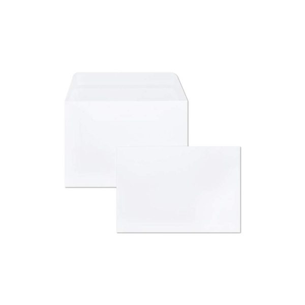 Paquet de 25 Enveloppes Blanches Doubl&eacute;es Triomphe C6 -114x162mm &ndash; Auto-adh&eacute;sives &ndash; 130g/m2