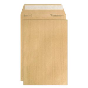Boite de 500 Pochettes Kraft Adour Brun C5-162x229 mm - Auto-Adh&eacute;sives - 90g/m2