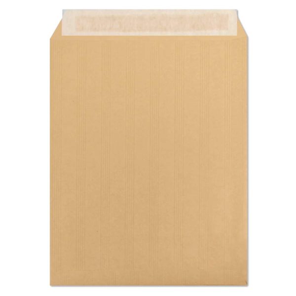 Boite de 125 Pochettes Kraft Adour Brun 24-260&times;330 mm &ndash; Auto-Adh&eacute;sives &ndash; 90g/m2