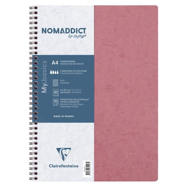 Cahier reliure int&eacute;grale Age Bag A4 100 pages petits carreaux