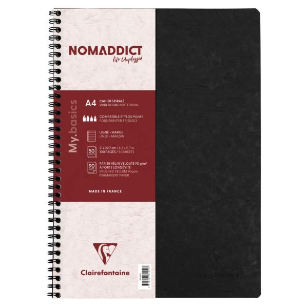 Cahier reliure int&eacute;grale Age Bag A4 100 pages lign&eacute; + marge