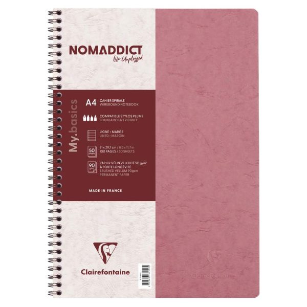Cahier reliure int&eacute;grale Age Bag A4 100 pages lign&eacute; + marge