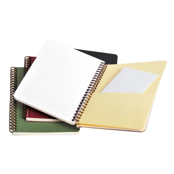 Carnet reliure int&eacute;grale &agrave; pochettes Age Bag A5 120 pages d&eacute;tachables lign&eacute;