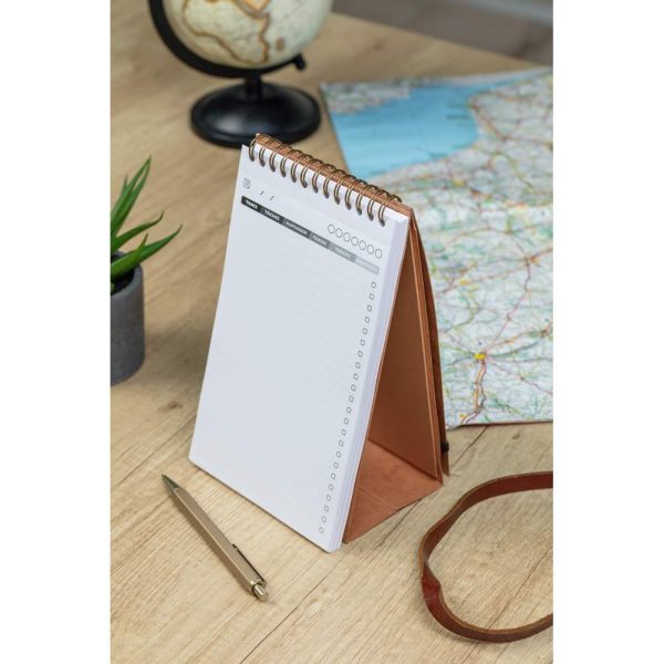 My.task.manager Age Bag bloc de bureau reliure int&eacute;grale en-t&ecirc;te 12&times;20 cm 250 pages d&eacute;tachables r&eacute;glure DOT au verso