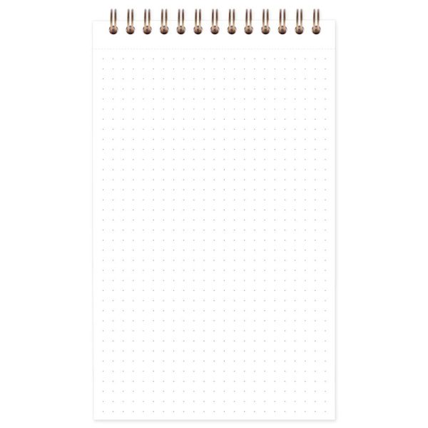 My.task.manager Age Bag bloc de bureau reliure int&eacute;grale en-t&ecirc;te 12&times;20 cm 250 pages d&eacute;tachables r&eacute;glure DOT au verso
