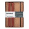Coffret My.essential A5 192 pages DOT + trousse cuir plate &agrave; &eacute;lastique Tabac