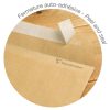 Paquet de 5 Pochettes Kraft Adour Brun C5-162x229mm - Auto-Adh&eacute;sives - 90g/m2