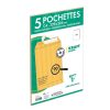 Paquet de 5 Pochettes Kraft Adour Brun C4-229x324mm - Auto-Adh&eacute;sives - 90g/m2