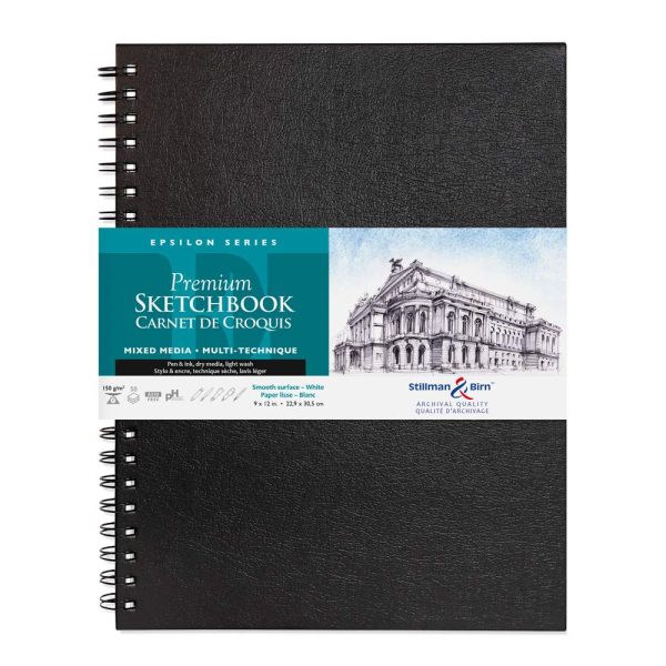 Epsilon Series carnet spiral&eacute; 50F 22,9&times;30,5cm 150g