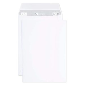 Boite de 500 Pochettes Blanches C5-162x229mm - Auto-Adh&eacute;sives - 90g/m2