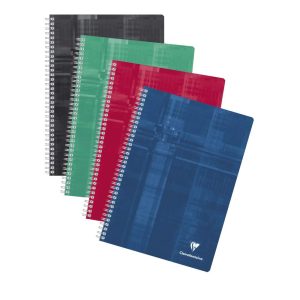 Cahier reliure int&eacute;grale A4 148 pages grands carreaux Couleur al&eacute;atoire