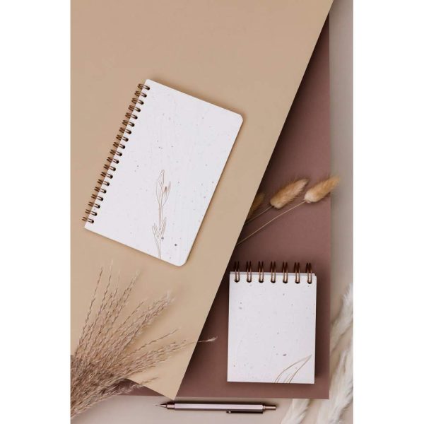 Tulip paper, Bloc reliure int&eacute;grale en-t&ecirc;te 9&times;11 cm, 160 feuilles, uni