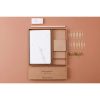 Tulip paper, Kit de papeterie contenant un carnet 11x17 cm 64 pages lign&eacute;es, un crayon de papier, 2 pinces doubles-clip, 10 trombones et une gomme