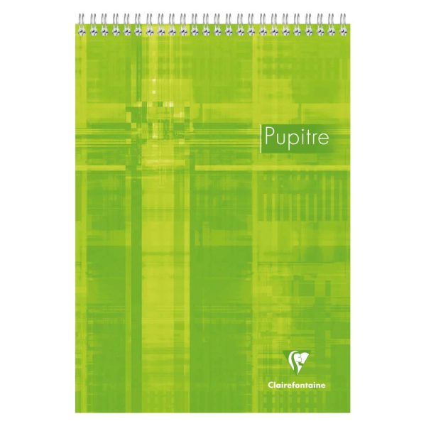Bloc Pupitre reliure int&eacute;grale en-t&ecirc;te A4 160 pages d&eacute;tachables petits carreaux