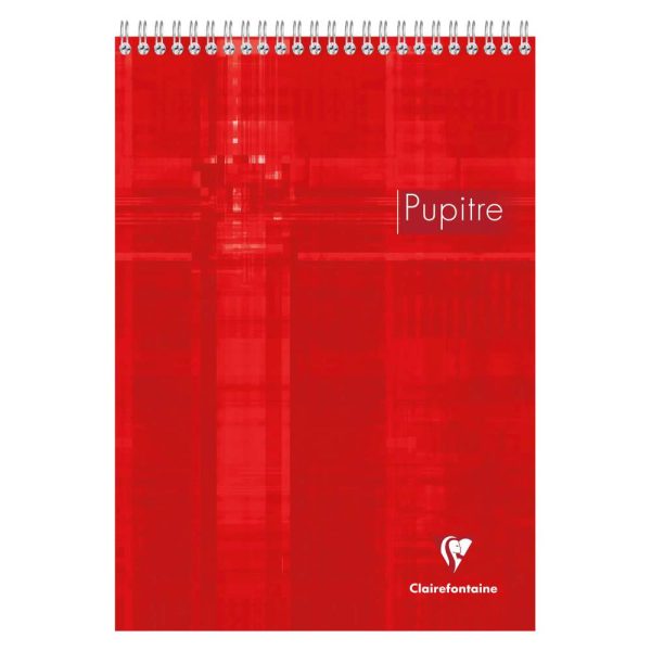 Bloc Pupitre reliure int&eacute;grale en-t&ecirc;te A4 160 pages d&eacute;tachables lign&eacute; + marge