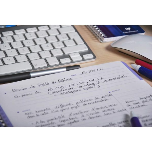 Meeting Book cahier reliure int&eacute;grale A4+ 160 pages d&eacute;tachables Couleur al&eacute;atoire