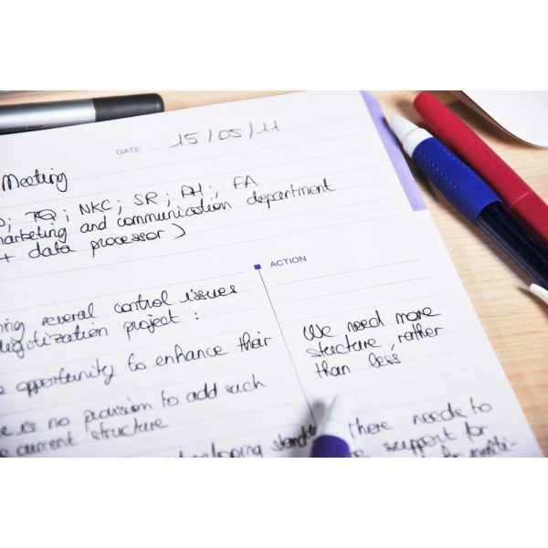 Meeting Book cahier reliure int&eacute;grale A4+ 160 pages d&eacute;tachables Couleur al&eacute;atoire