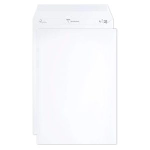 Boite de 250 Pochettes Blanches C4-229x324 mm - Auto-Adh&eacute;sives - 120g/m2