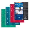 Bind'O Block cahier reliure int&eacute;grale A5+ 180 pages d&eacute;tachables perfor&eacute;es 6 trous lign&eacute; + cadre en-t&ecirc;te