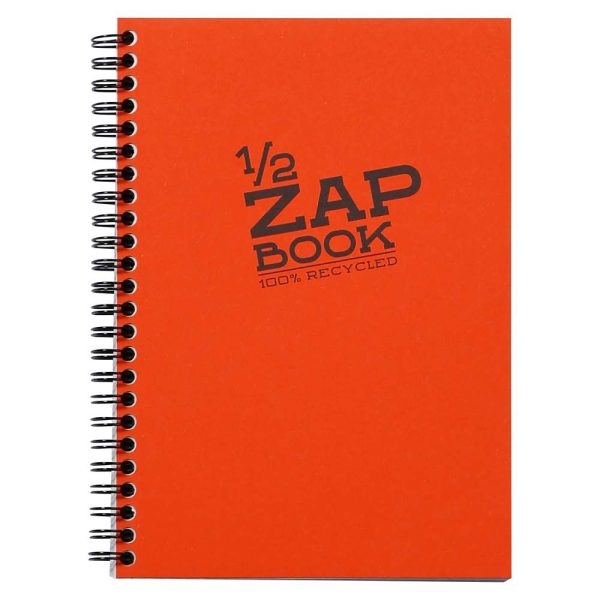 1/2 Zap Book carnet spiral&eacute; 80F A5 80g