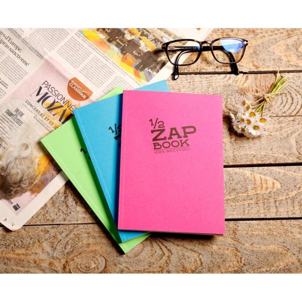 1/2 Zap Book carnet spiral&eacute; 80F A5 80g