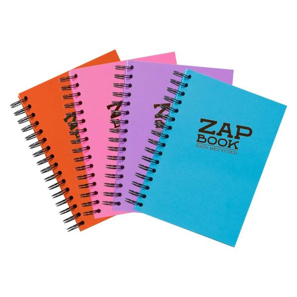 Zap Book carnet spiral&eacute; 160F A6 80g