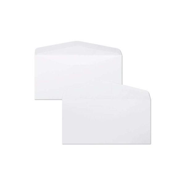 Paquet de 25 Enveloppes Blanches Doubl&eacute;es Triomphe DL- 110x220mm- Gomm&eacute;es &ndash; 130g/m2