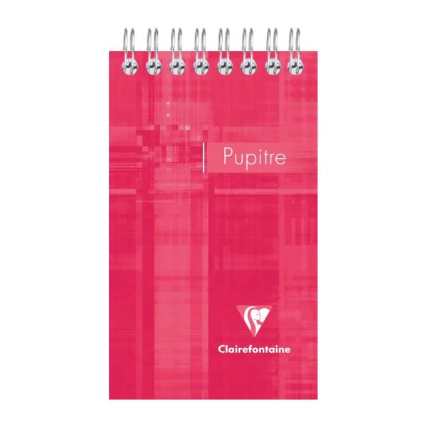 Bloc Pupitre reliure int&eacute;grale en-t&ecirc;te 7,5&times;12,7cm 120 pages d&eacute;tachables petits carreaux