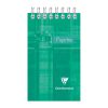 Bloc Pupitre reliure int&eacute;grale en-t&ecirc;te 7,5x12,7cm 120 pages d&eacute;tachables petits carreaux
