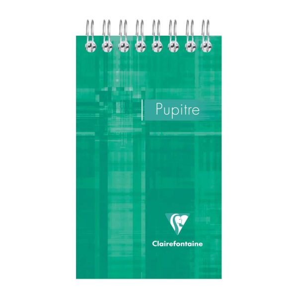 Bloc Pupitre reliure int&eacute;grale en-t&ecirc;te 7,5&times;12,7cm 120 pages d&eacute;tachables petits carreaux