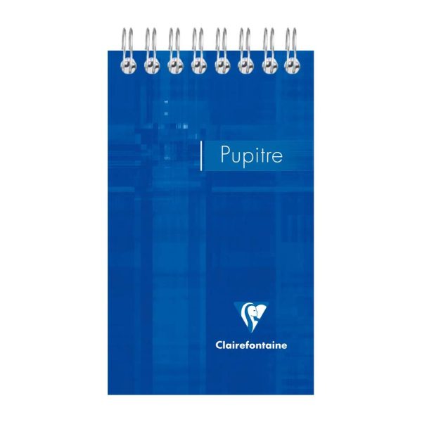 Bloc Pupitre reliure int&eacute;grale en-t&ecirc;te 7,5&times;12,7cm 120 pages d&eacute;tachables lign&eacute;