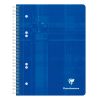 Cahier reliure int&eacute;grale A5+ 160 pages d&eacute;tachables perfor&eacute; 6 trous uni Couleur al&eacute;atoire