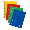 Cahier reliure int&eacute;grale A5+ 160 pages d&eacute;tachables perfor&eacute;es 6 trous lign&eacute;