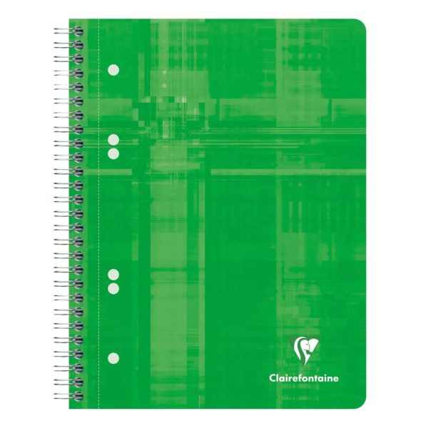 Cahier reliure int&eacute;grale A5+ 160 pages d&eacute;tachables perfor&eacute;es 6 trous lign&eacute;